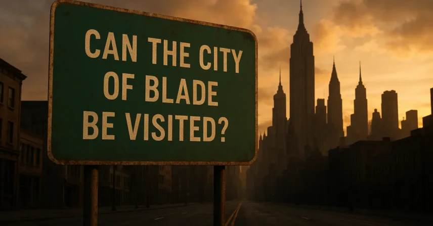 Cidade de Blade pode ser visitada? Cidade de Blade pode ser visitada?