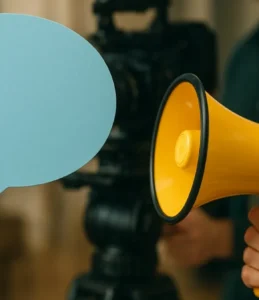 Como funciona comunicação entre equipes durante filmagem?
