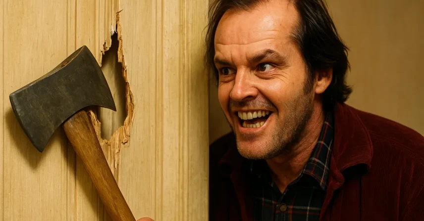 Jack Nicholson improvisou frase em Iluminado Jack Nicholson improvisou frase em Iluminado