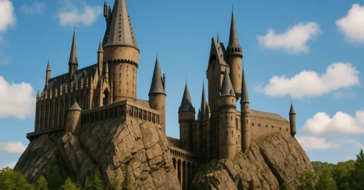 Qual castelo real aparece como Hogwarts?
