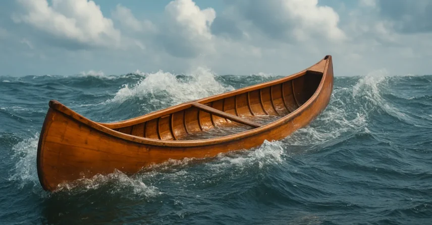 Sonhar com canoa alagando: sobrecarga e autoconfiança