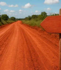 Sonhar com estrada de barro vermelho: esforço e rumo