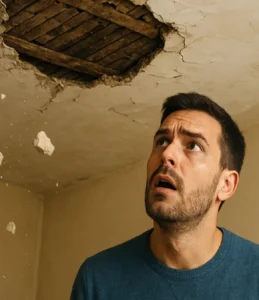 Sonhar com teto caindo: insegurança, estrutura e alerta