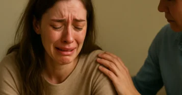 Sonhar com uma pessoa conhecida chorando muito: consolo