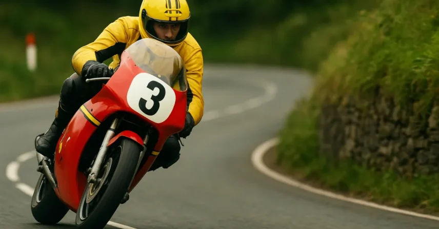 Joey Dunlop TT Ilha de Man motos corrida perigo
