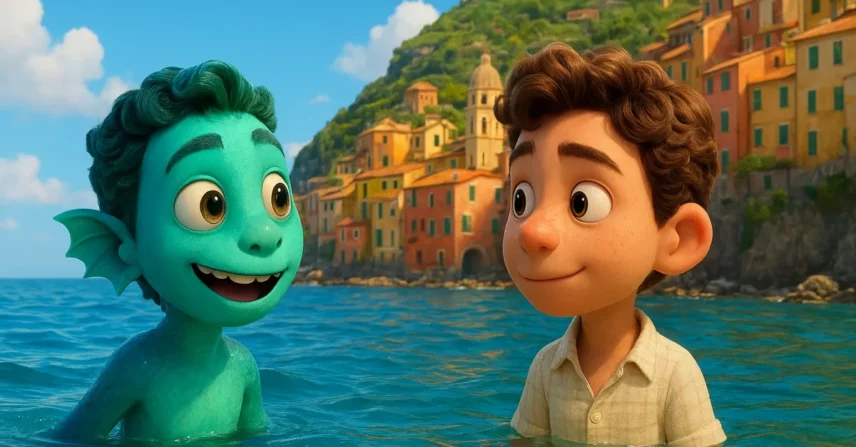 Luca da Pixar Enrico Casarosa monstros marinhos Itália Riviera
