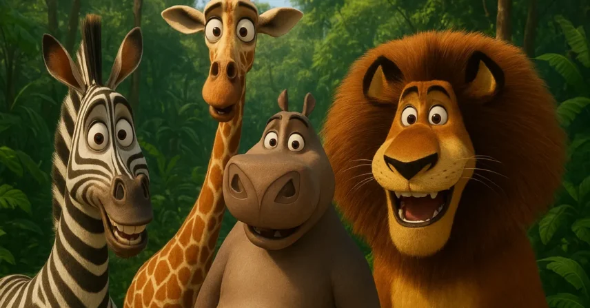 Madagascar: Animais do Zoológico na Selva da DreamWorks