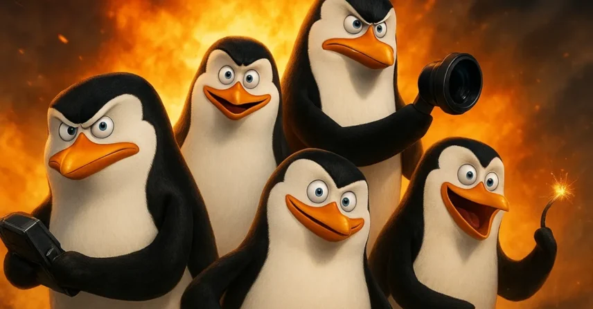 Pinguins de Madagascar: Espionagem e muita ação