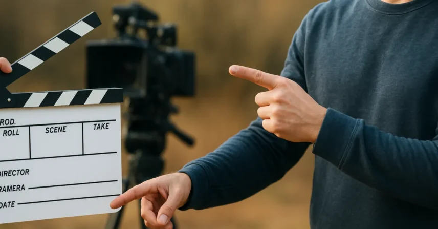 Quem dirige sem usar claquete no set?