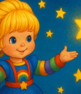 Rainbow Brite 1984 DIC Hallmark cores arco-íris luz estrelas