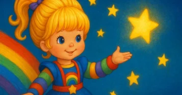 Rainbow Brite 1984 DIC Hallmark cores arco-íris luz estrelas
