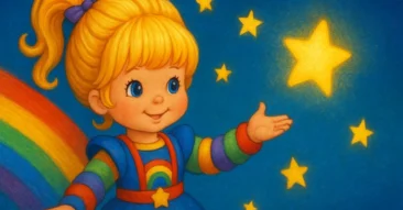 Rainbow Brite 1984 DIC Hallmark cores arco-íris luz estrelas