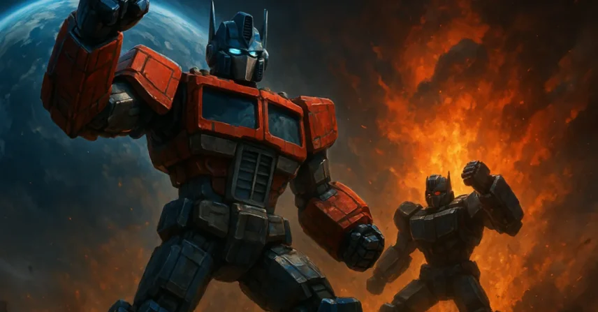 Transformers: Robôs gigantes e a batalha que salvou a Terra!