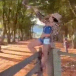Tanikyta: look de onça e berrante são sensação em corrida