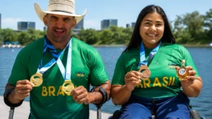 MS conquista 3 medalhas na Copa do Mundo de paracanoagem