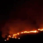 Incêndio na BR-060 atinge área do Exército e mobiliza 50 militares