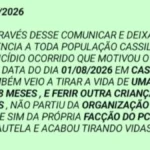 Comando Vermelho nega execução e culpa PCC em Cassilândia