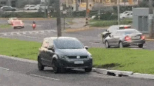 Fox estaciona no canteiro da Av. Mato Grosso e viraliza